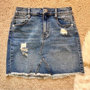 Cat & Jacket | Kids Denim Skirt - 7/8